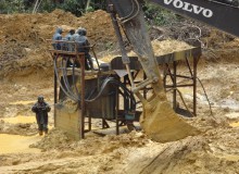 旱地沙金設備,河床砂金設備